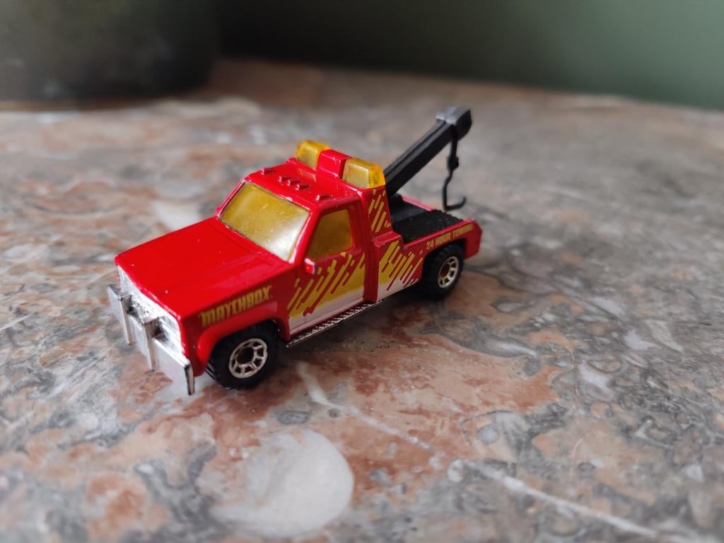 Matchbox GMC Wrecker ROOD, Ophalen of Verzenden, Auto