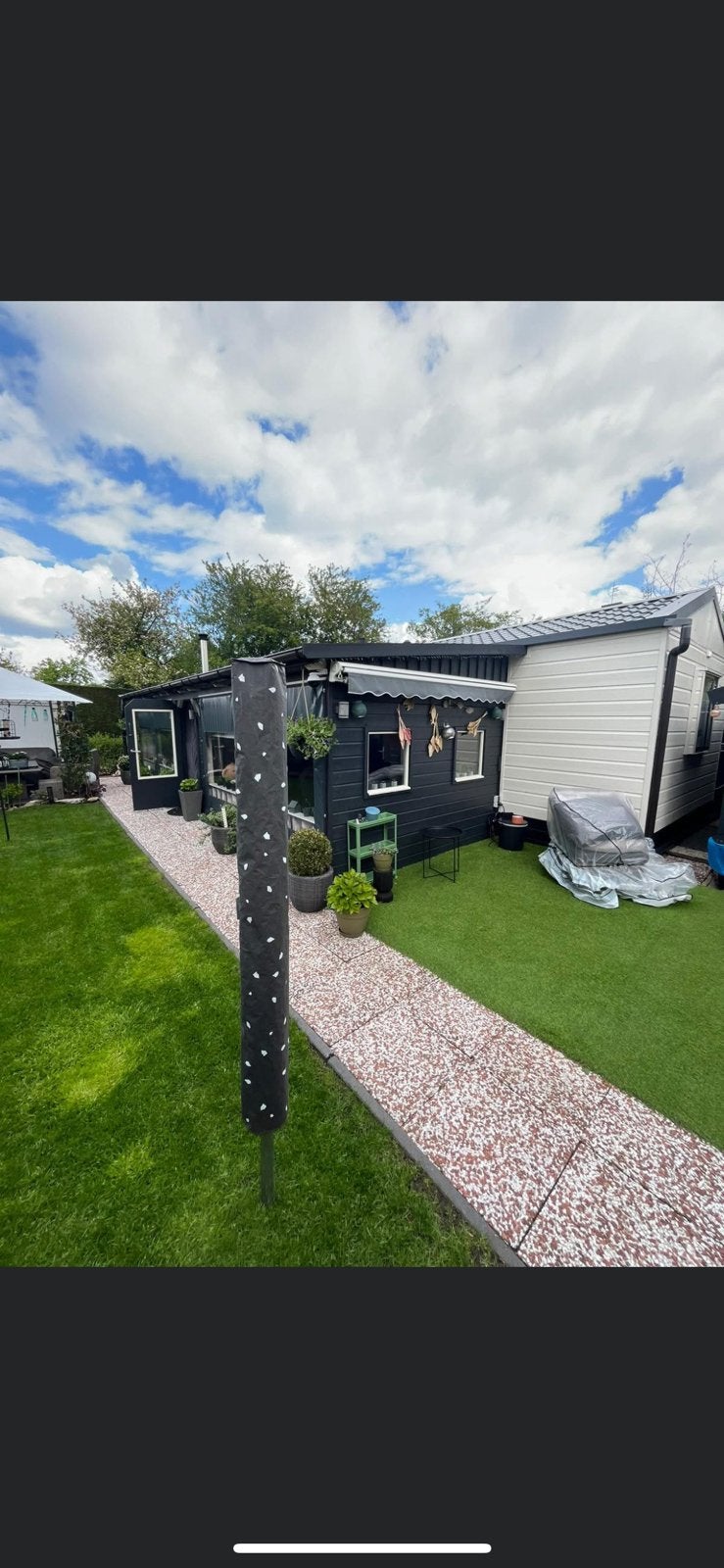 Stacaravan/chalet Camping Oosterwoud in Warmond, Ophalen, Zo goed als nieuw