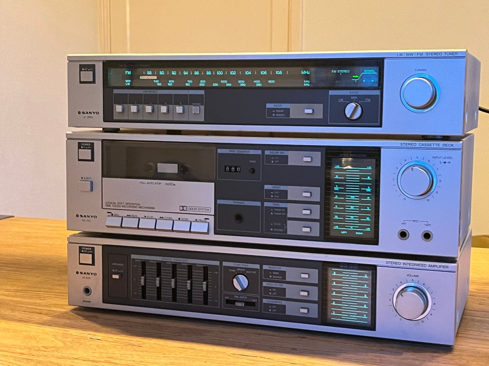 Sanyo Stereo set JA 250, Gebruikt, Ophalen, Overige merken, Minder dan 60 watt