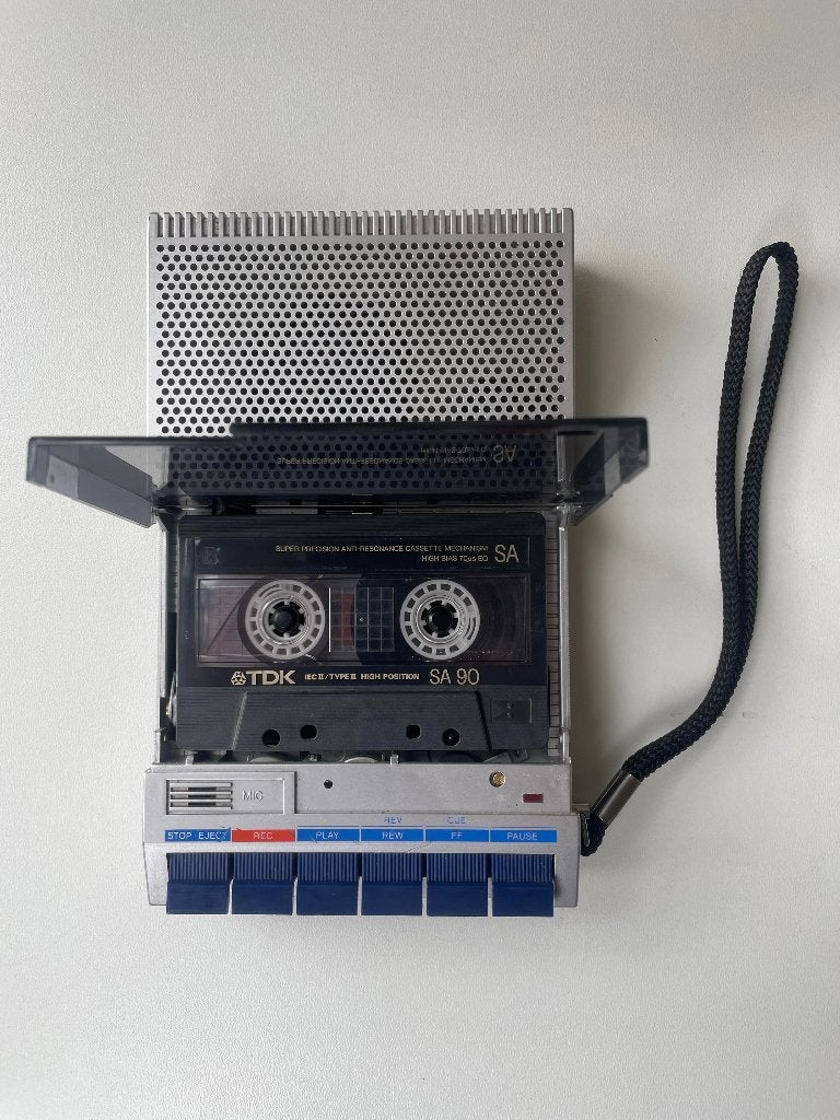 Philips D6620 portable cassette recorder vintage, Ophalen of Verzenden, Enkel, Philips
