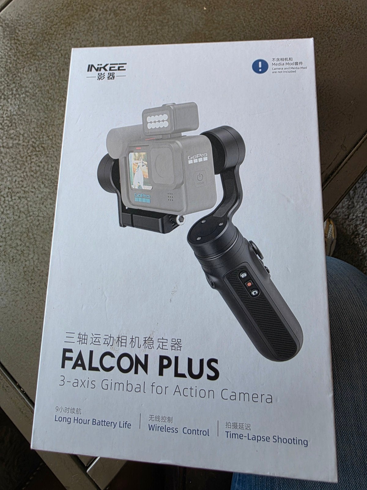 INKEE Falcon Plus 3-assige Gimbal voor Actiecamera, Audio, Tv en Foto, Actiecamera's, Ophalen of Verzenden