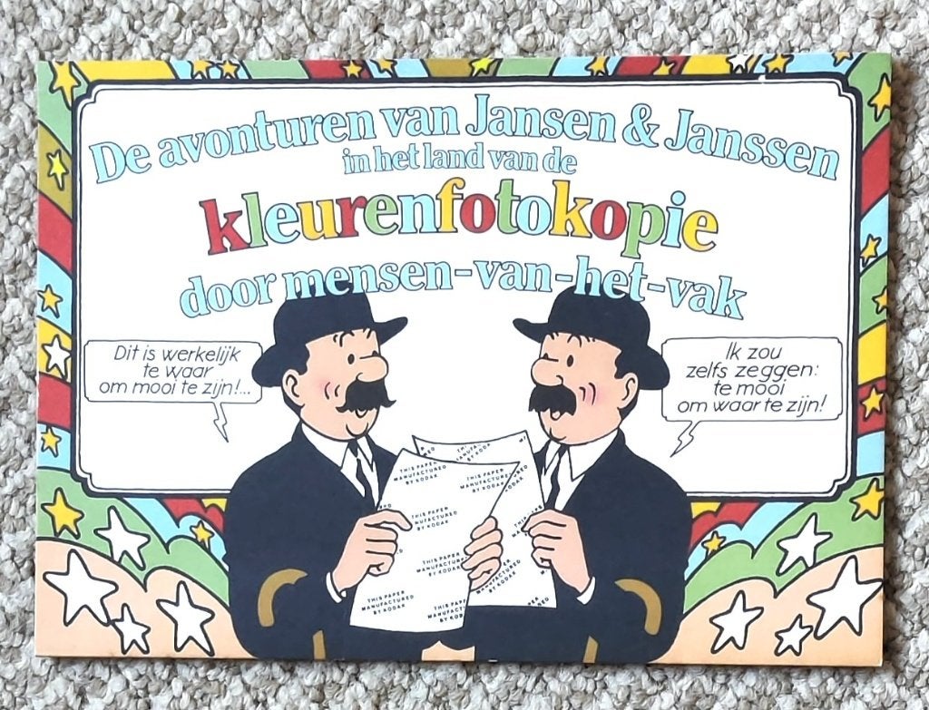 Kuifje Jansen en Janssen Kodak reclame circa 1975, Eén stripboek, Ophalen of Verzenden, Nieuw