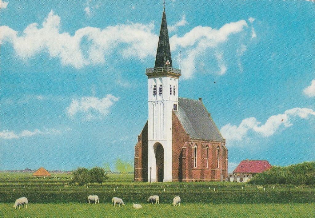 DEN HOORN Ned. Herv. Kerk, Verzenden, 1960 tot 1980, Gelopen, Waddeneilanden