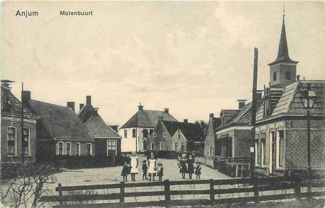 301-295-025 Anjum Molenbuurt, Verzenden, Voor 1920, Friesland
