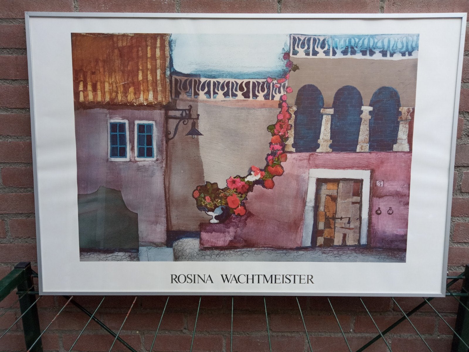 Ingelijste poster Rosina Wachtmeister Dorp in Italië, Ophalen