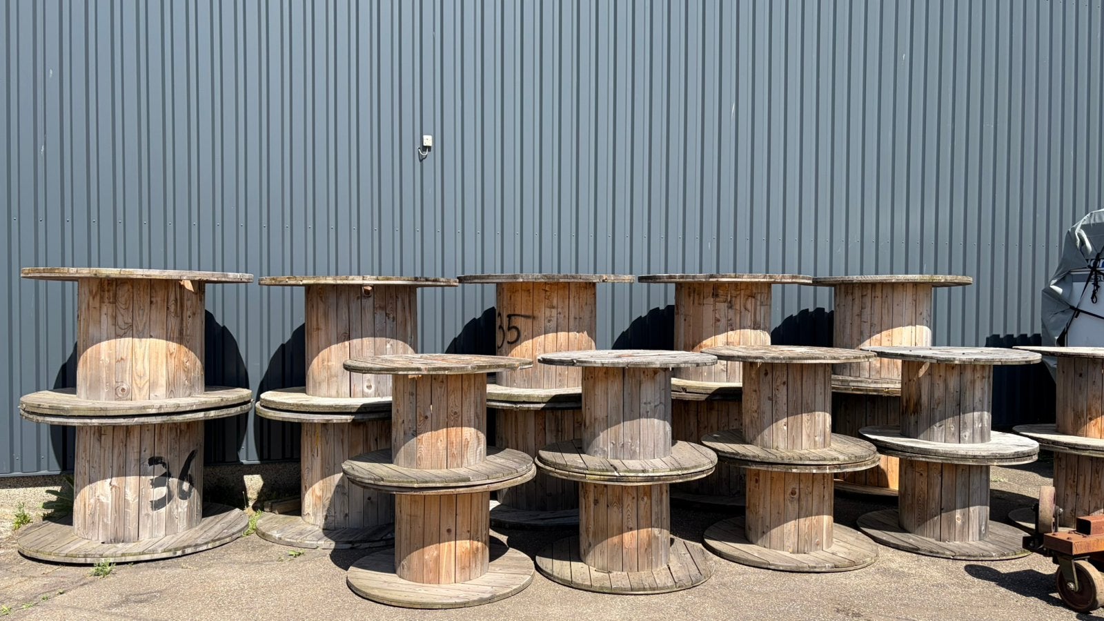 Houten kabelhaspels - 20 stuks, Doe-het-zelf en Verbouw, Hout en Planken, Ophalen