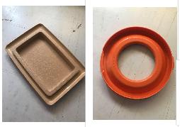 Tupperware Deksel Mix-Neet en Bodem Botervloot, Huis en Inrichting, Ophalen of Verzenden, Gebruikt, Bruin, Overige typen