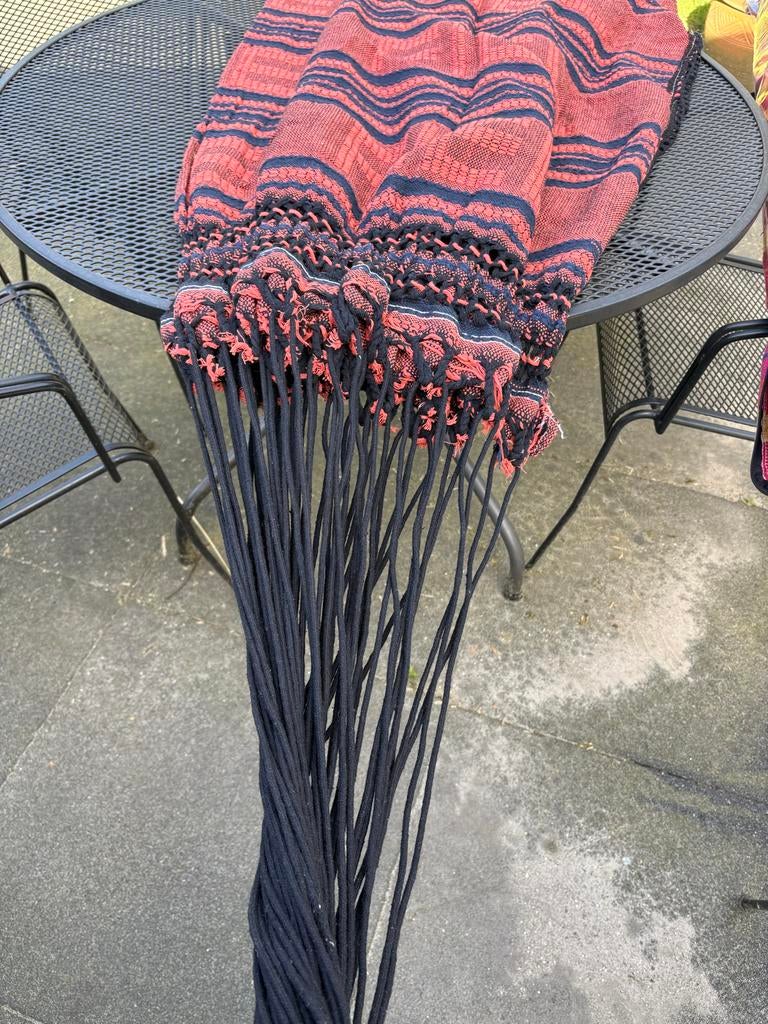 Hangmat rood/blauw, nooit gebruikt, Ophalen, Nieuw, Eenpersoons, Buiten