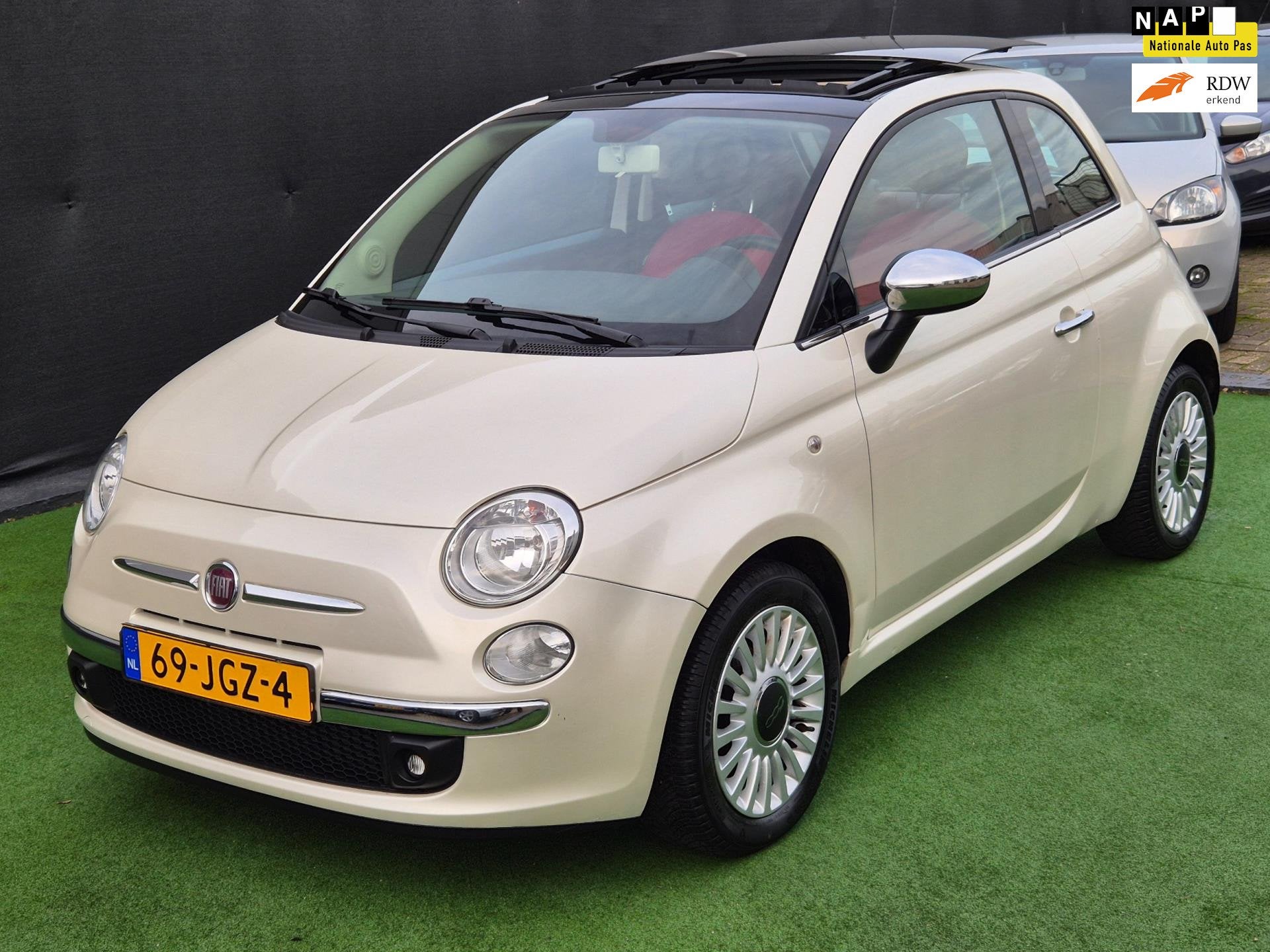 Fiat 500 1.2 Lounge 1e eig AUTOMAAT LEER NAP!, Auto's, Fiat, Euro 5, Gebruikt, 1242 cc, Bedrijf