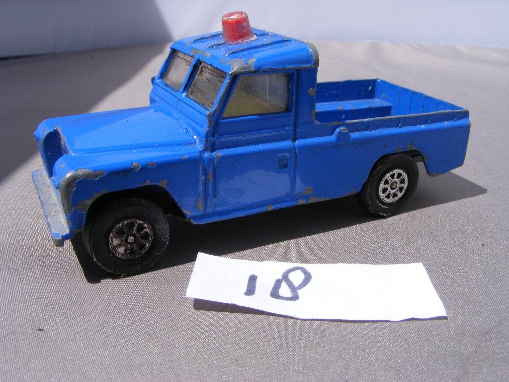 Land rover 109wb  flying club corgi toys whi 1/43 (18) blauw, Ophalen of Verzenden, Gebruikt, Auto, Corgi