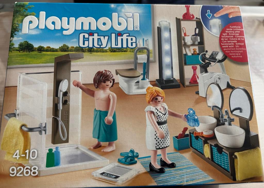 PLAYMOBIL City Life Badkamer (9268), Ophalen of Verzenden, Zo goed als nieuw, Jongen of Meisje