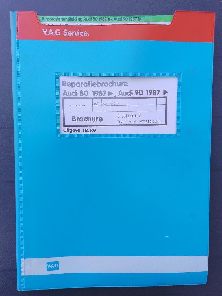 Werkplaatsboek Audi 80 B3 + Coupé 1.8 82KW K-Jetronic DZ, Ophalen of Verzenden, Gelezen, Audi