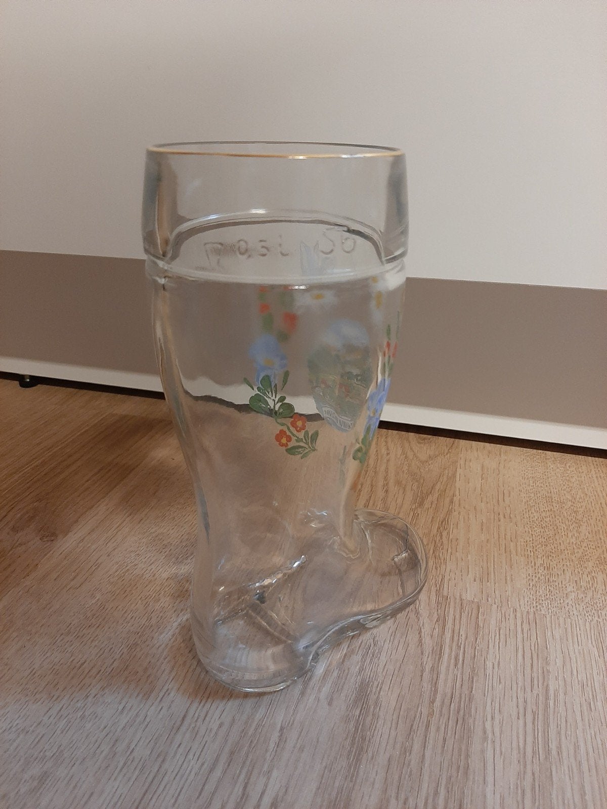 Zell am ziller laars glas 0,5l, Verzamelen, Ophalen of Verzenden