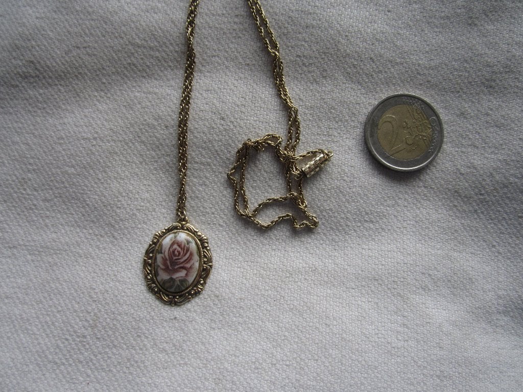14.  Aparte oude ketting+hanger,   60 cm, Ophalen, Overige materialen, Hanger