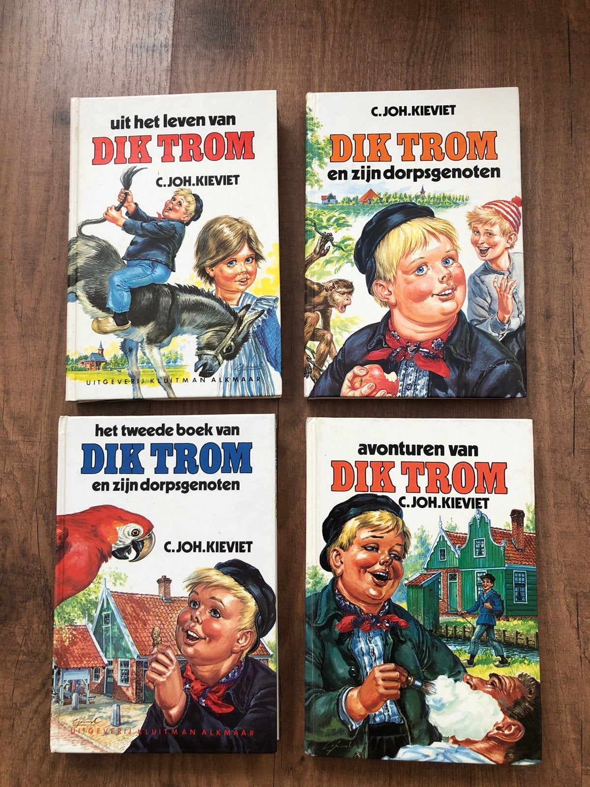 4 Vintage Dik Trom Boekjes - C. Joh. Kieviet, Ophalen of Verzenden, Gelezen, Fictie algemeen