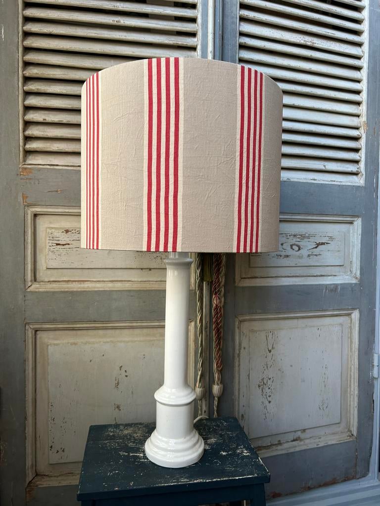 Handgemaakte trendy grote kap 40 cm doorsnede, Ophalen, Zo goed als nieuw, Rond
