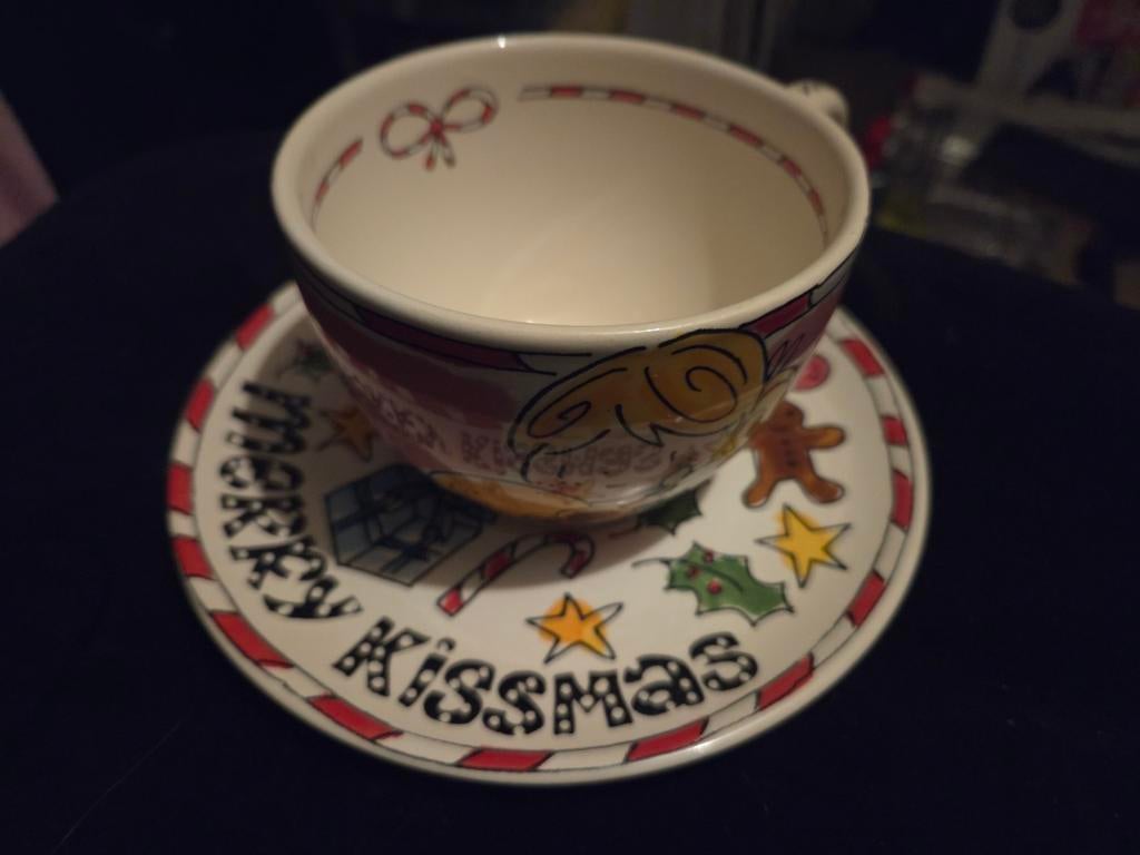 kerst kop en schotel blond amsterdam, Blond Amsterdam, Nieuw, Ophalen of Verzenden, Kop(pen) en/of Schotel(s)