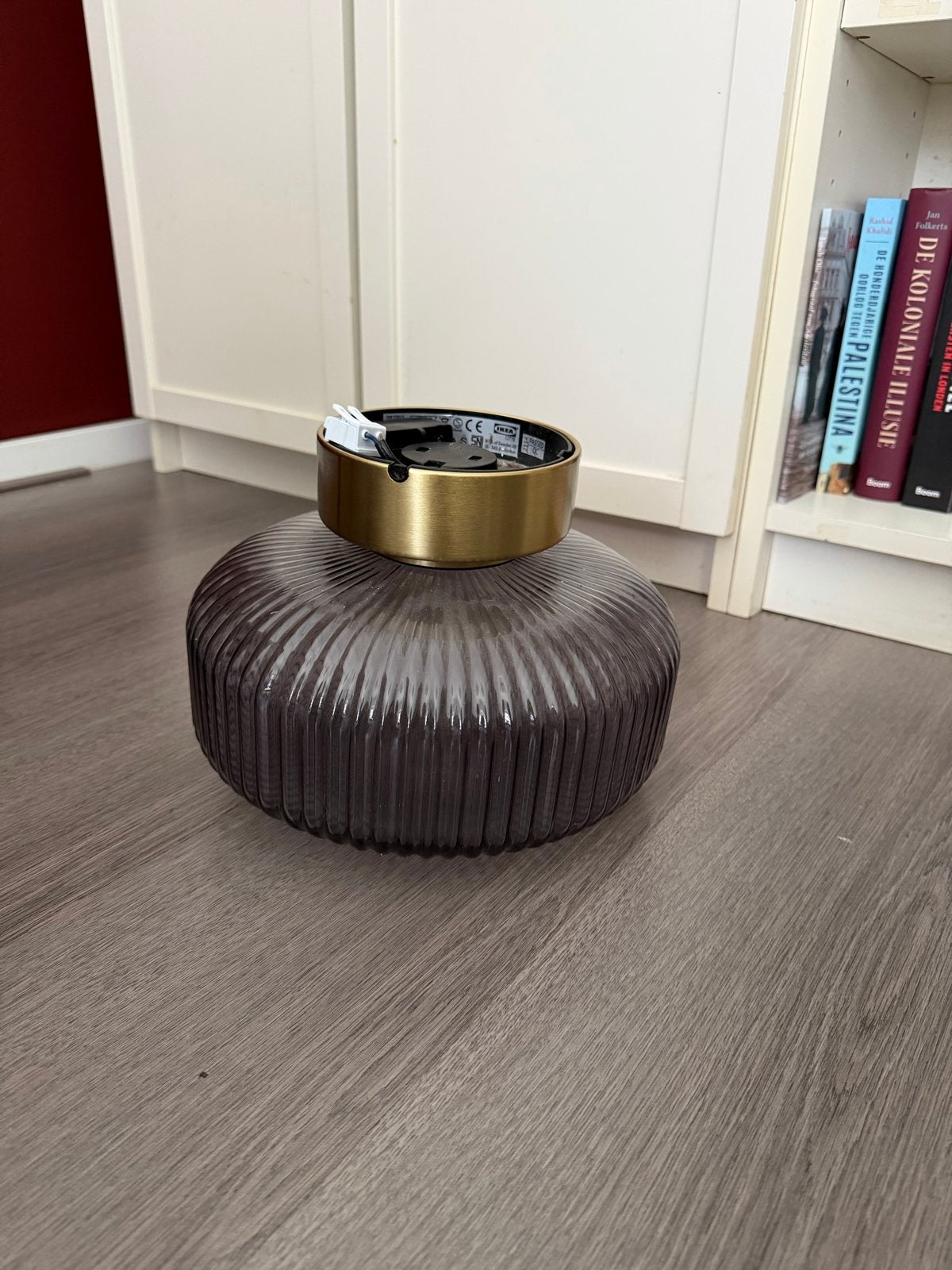 IKEA Plafondlamp - Solklint, Huis en Inrichting, Lampen | Plafondlampen, Zo goed als nieuw, Plafondlamp, Overige fittingen, Grijs