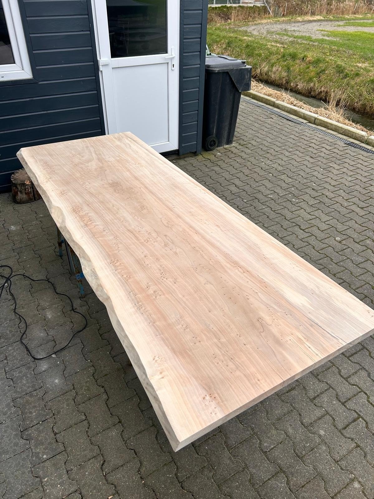 Boomstam Tafel/ Bureaublad, Ophalen, 50 tot 100 cm, Vijf personen of meer, Rechthoekig