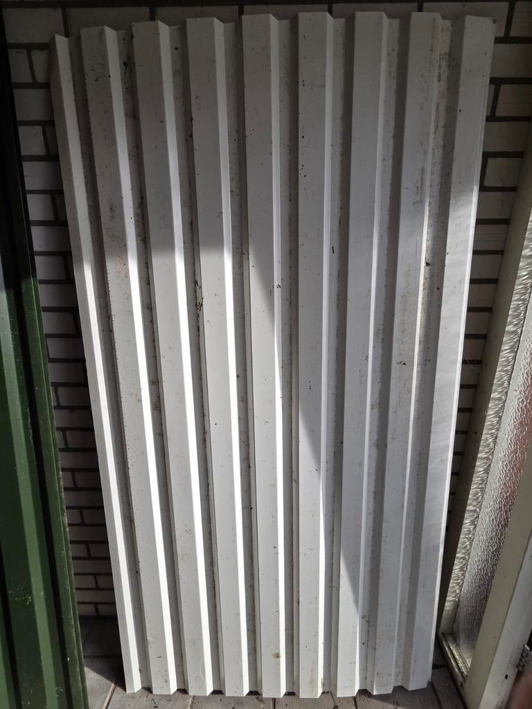 Witte damwand plaat, Ophalen, Zo goed als nieuw