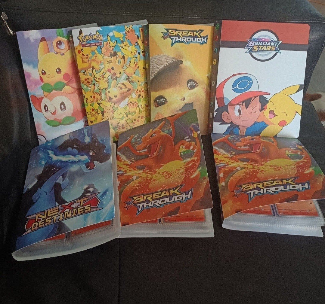 6 gevulde Pokémon mapjes, Ophalen of Verzenden, Zo goed als nieuw, Meerdere kaarten