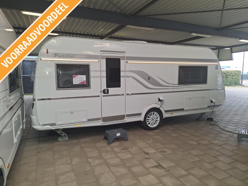 Tabbert Puccini 550 E 2.5 VOORRAAD VOORDEEL, Caravans en Kamperen, Rondzit, Tabbert, Overige typen, Tot en met 4
