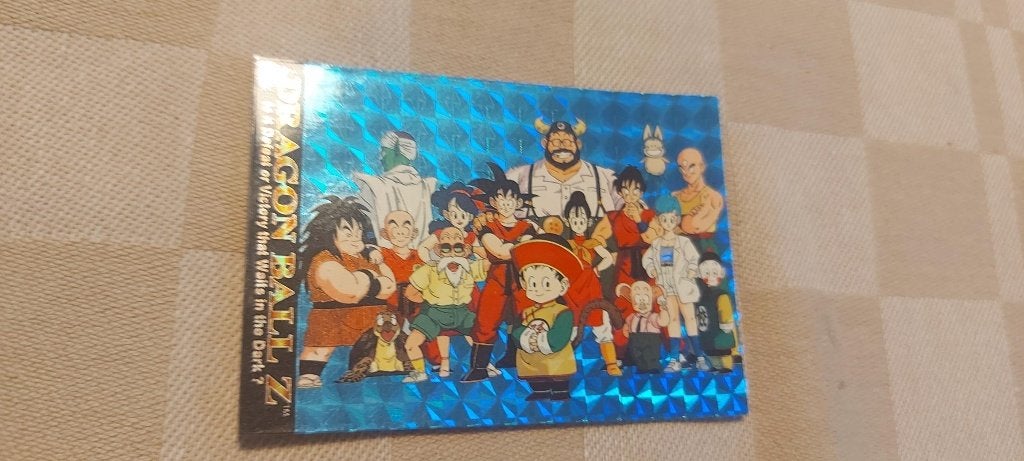 dragonball z kaart gehele z team glitter card, Ophalen of Verzenden, Zo goed als nieuw, Losse kaart