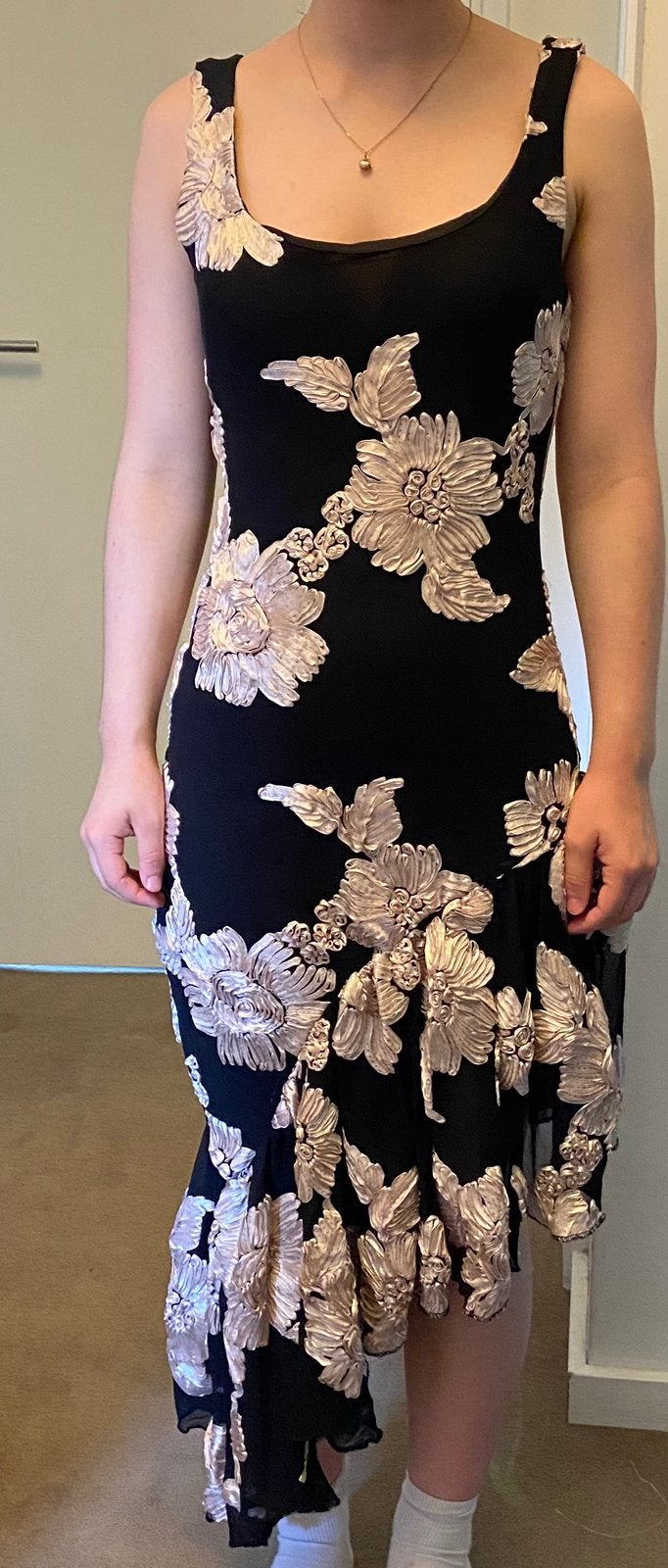 Galajurk zomerjurk S, Kleding | Dames, Ophalen of Verzenden, Zo goed als nieuw, Zwart, Galajurk