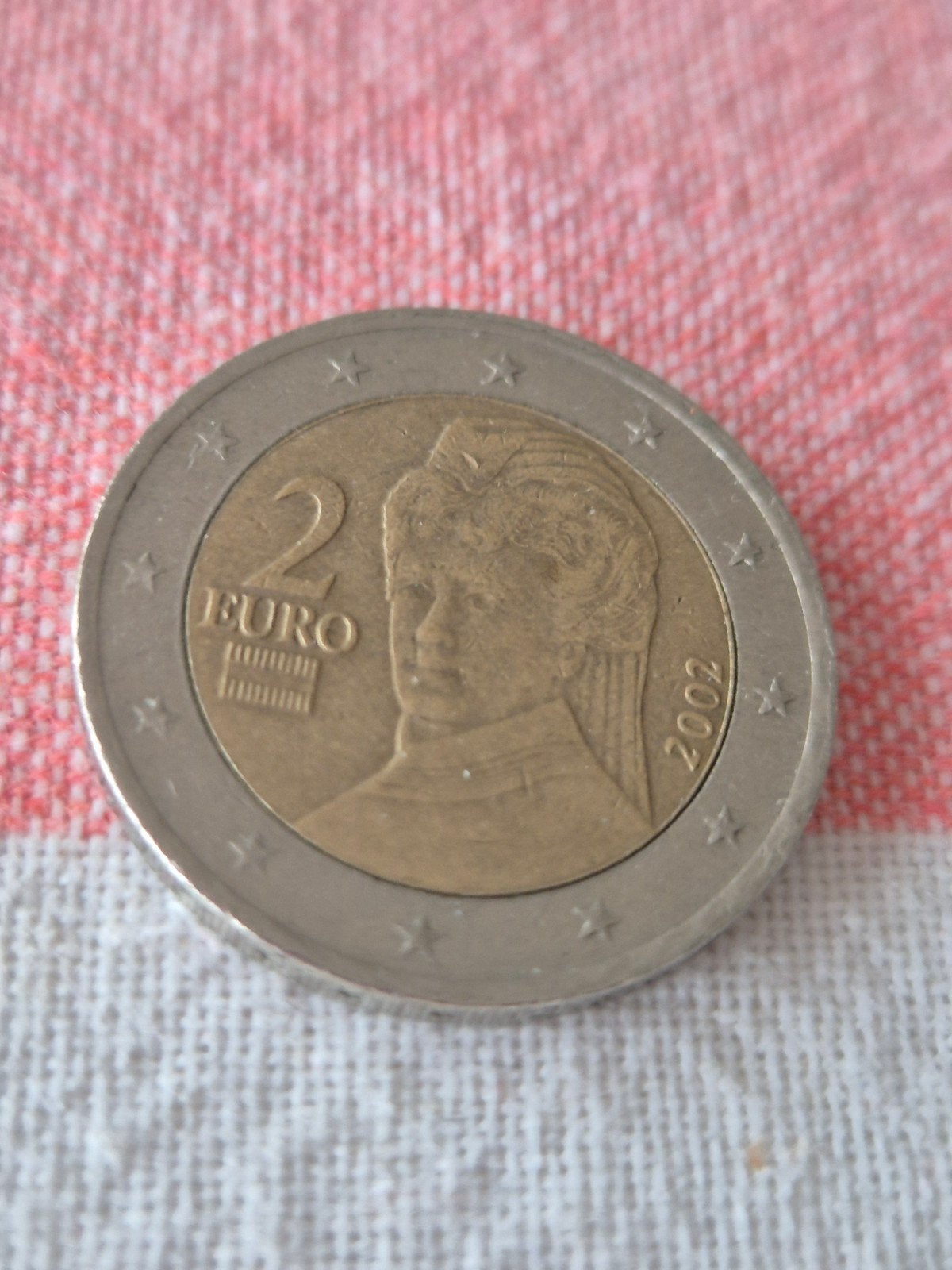 2 Euro munt Oostenrijk 2002 - Bertha von Suttner, Postzegels en Munten, Munten | Europa | Euromunten, Ophalen of Verzenden, Oostenrijk