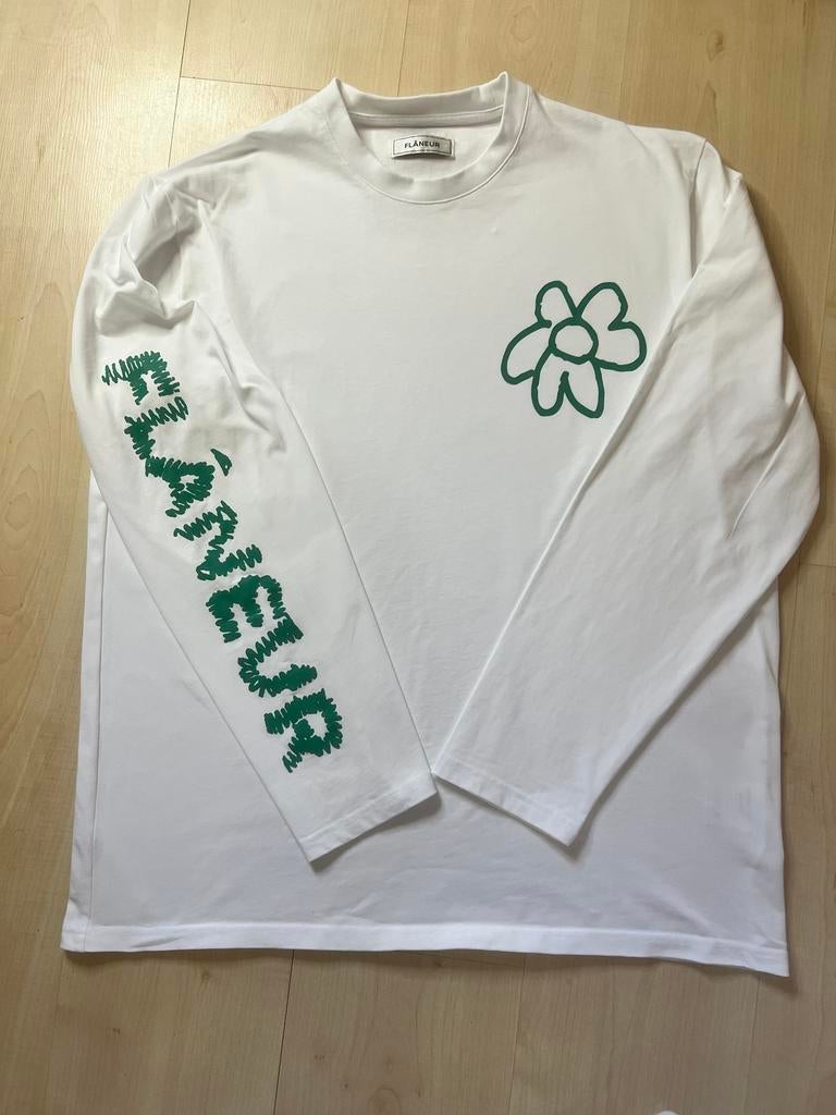 Flaneur long sleeve, Ophalen of Verzenden, Zo goed als nieuw, Maat 52/54 (L), Wit