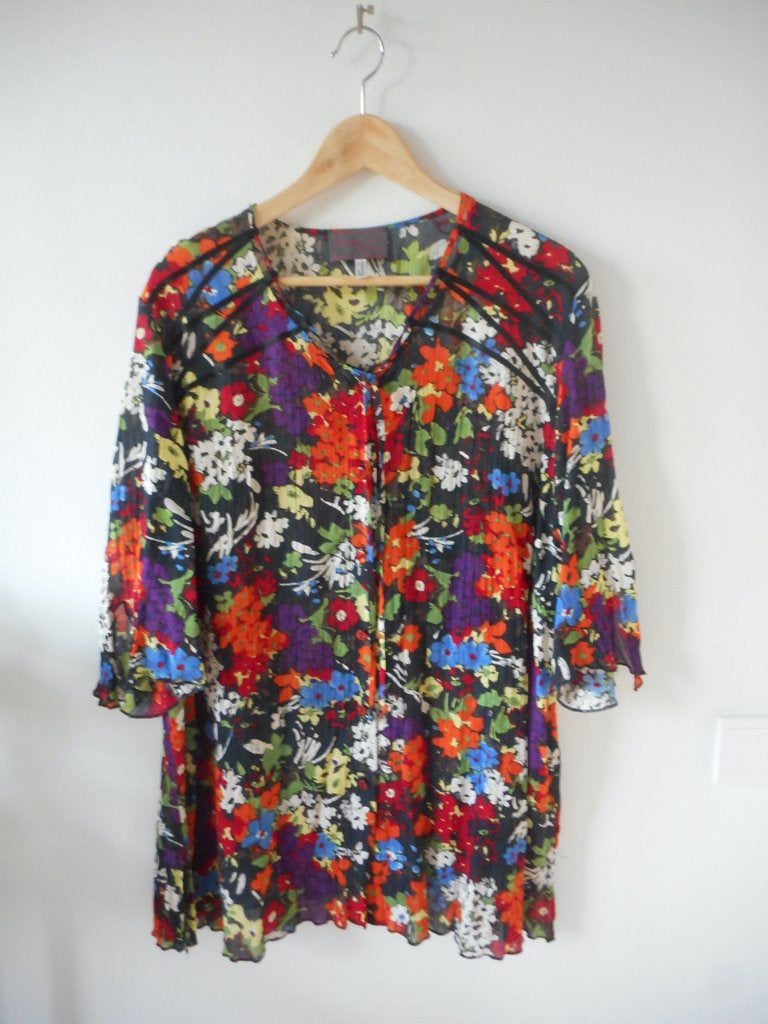 Blouse van Sempre Piu, maat 50, Kleding | Dames, Meerkleurig, Blouse of Tuniek, Ophalen of Verzenden, Zo goed als nieuw