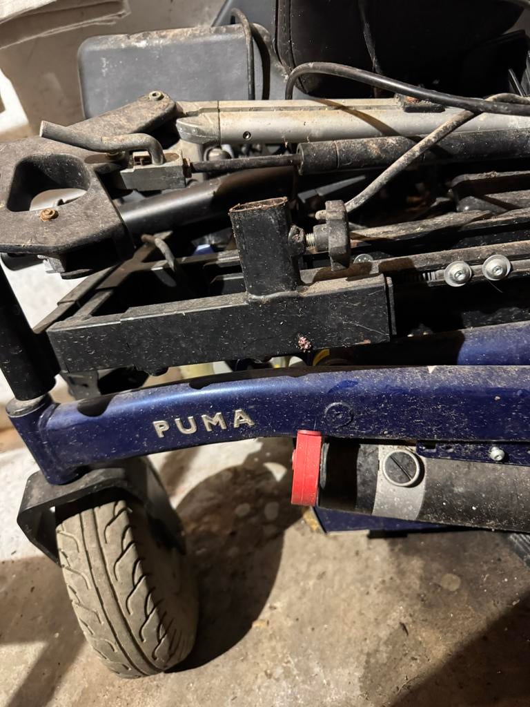 Ouwe electrische rolstoel Puma, Diversen, Rolstoelen, Ophalen, Elektrische rolstoel