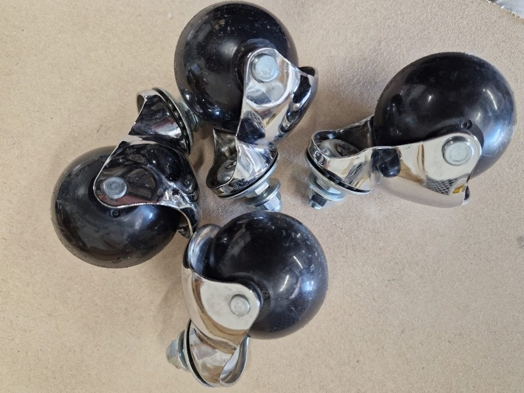 4 retro vintage aandoende zwenkwielen, Ophalen, Huis en Inrichting