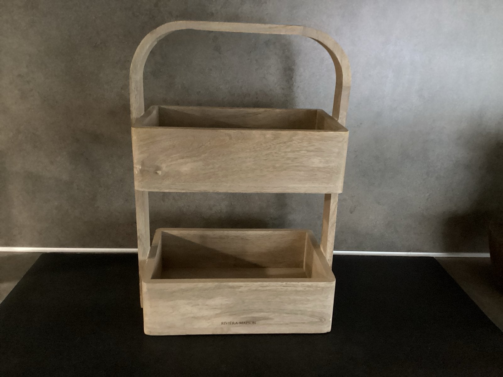 Riviera Maison houten etagere / opbergrekje, Hout, Beige, Nieuw, Ophalen of Verzenden