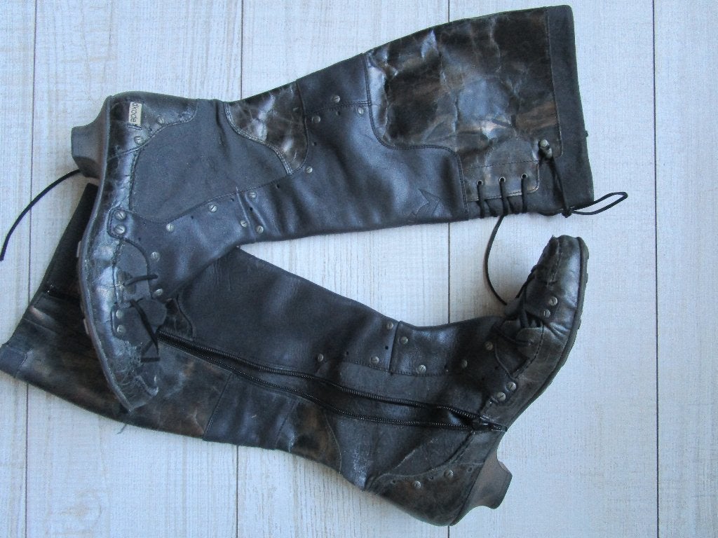 Aparte laarzen DKODE mt 39  zwart/brons, Kleding | Dames, Hoge laarzen, Zwart, DKODE, Nieuw