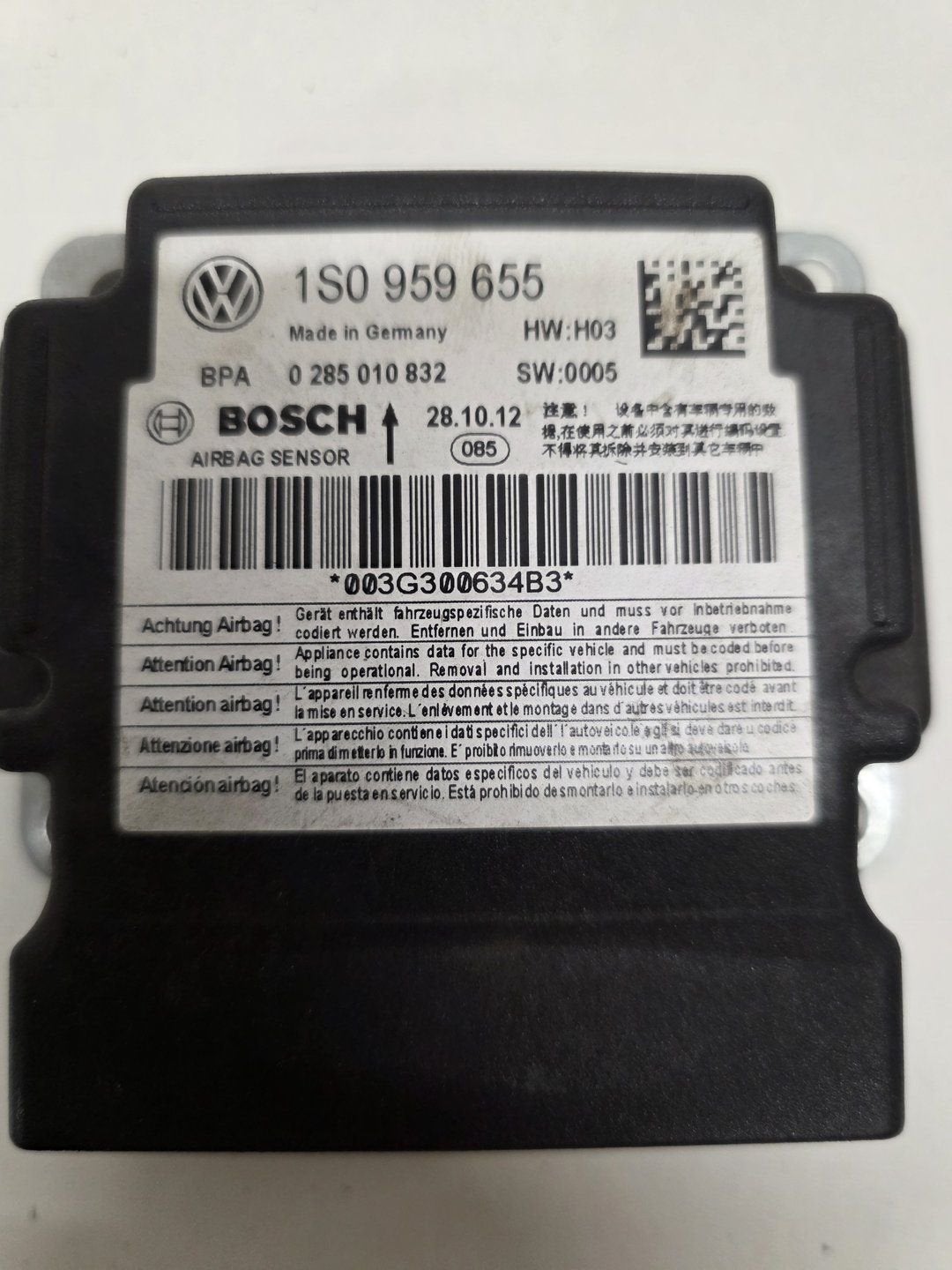 Airbag Module Volkswagen Up 1S0959655, Auto-onderdelen, Gebruikt, -, Volkswagen, Ophalen of Verzenden