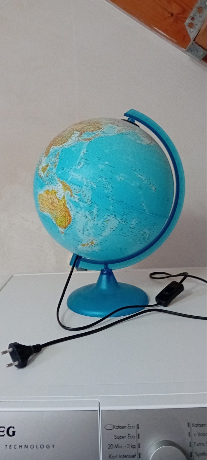 Verlichte Wereldbol Lamp - Educatief en Decoratief, Ophalen of Verzenden
