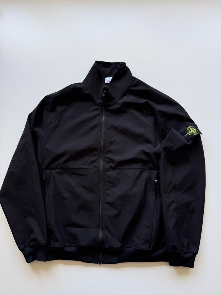 Stone island soft shell jas L, Kleding | Heren, Jassen | Zomer, Zo goed als nieuw, Zwart, Ophalen of Verzenden