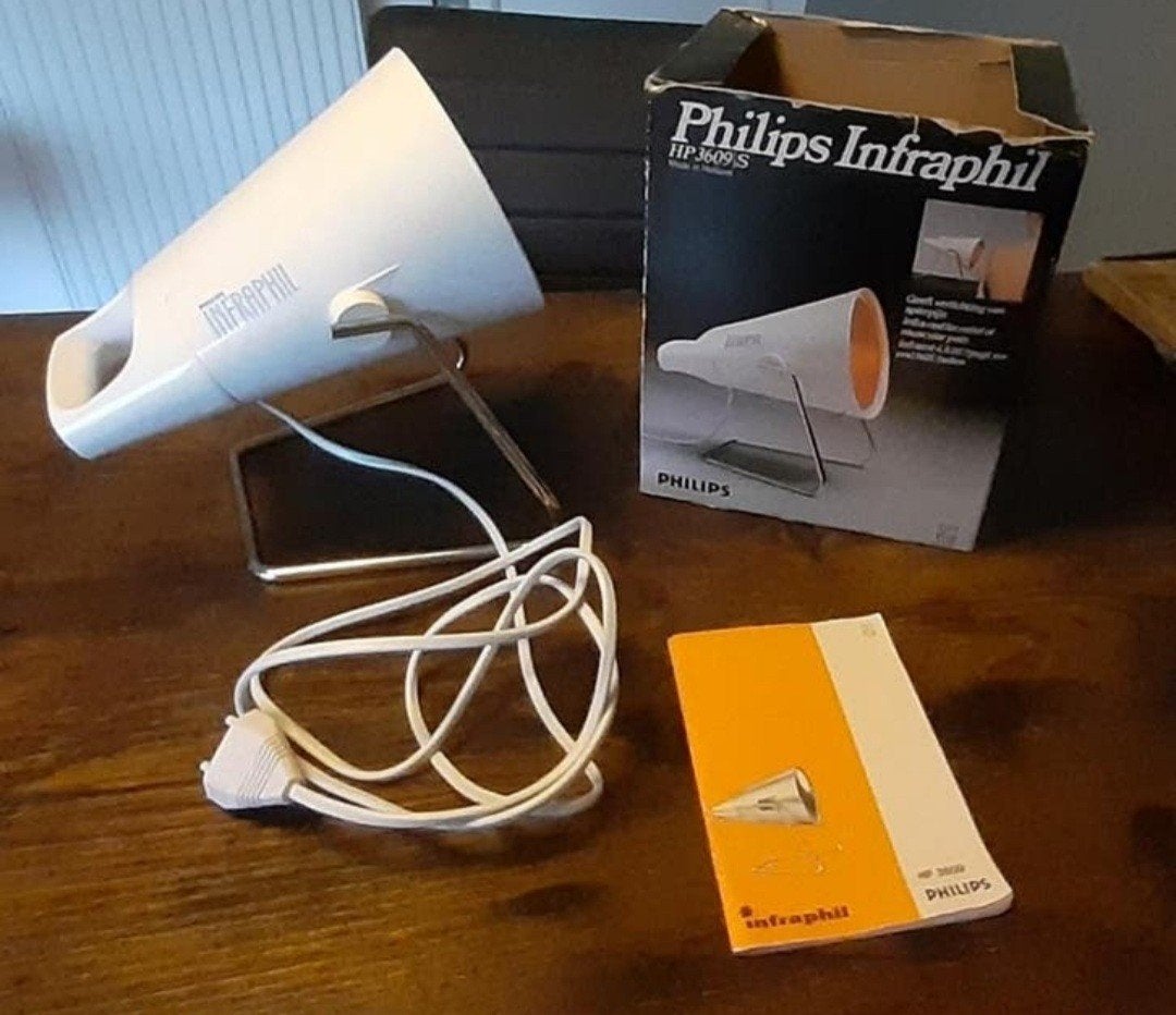 Vintage Philips Infraphil HP3609S Infraroodlamp - Origineel, Ophalen of Verzenden, Zo goed als nieuw