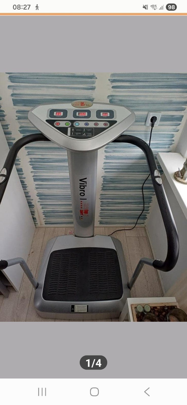 Vibro Sport Trilplaat met diverse programma's, Ophalen