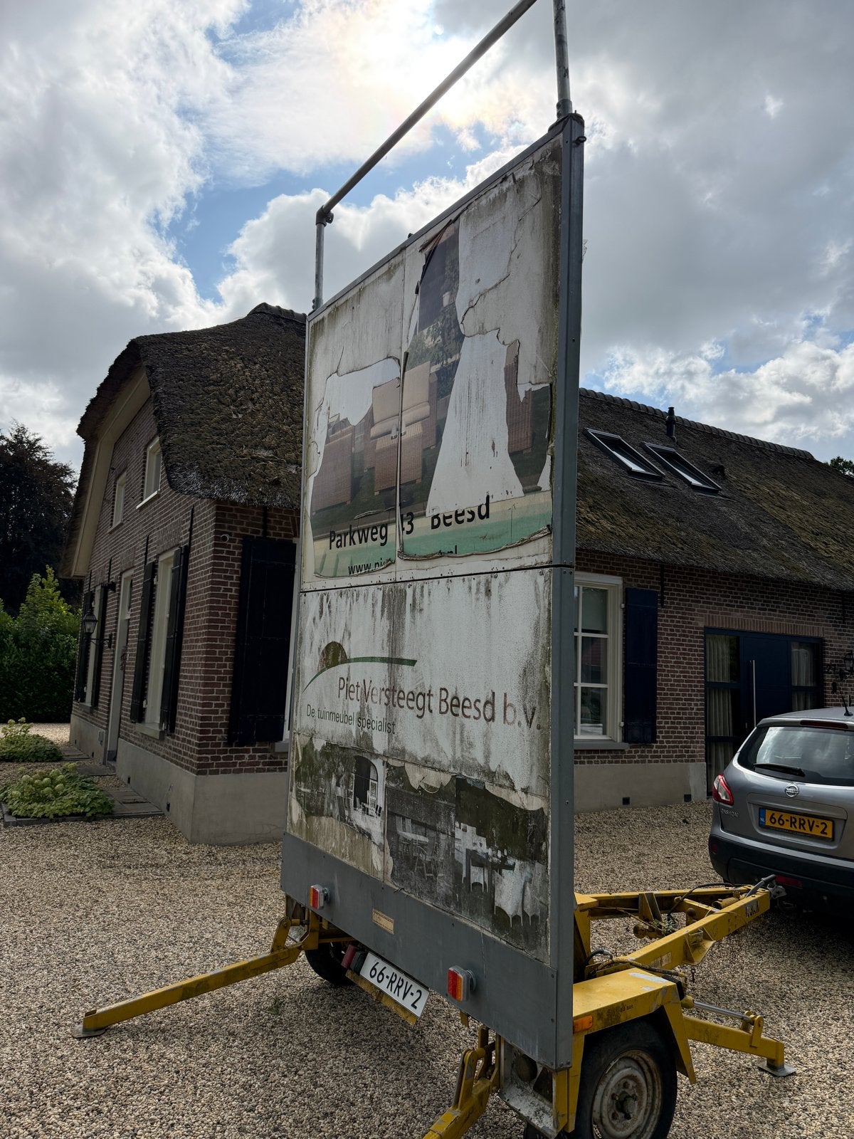 Reclameaanhanger / Aanhanger voor reclamebord, Ophalen, Gebruikt