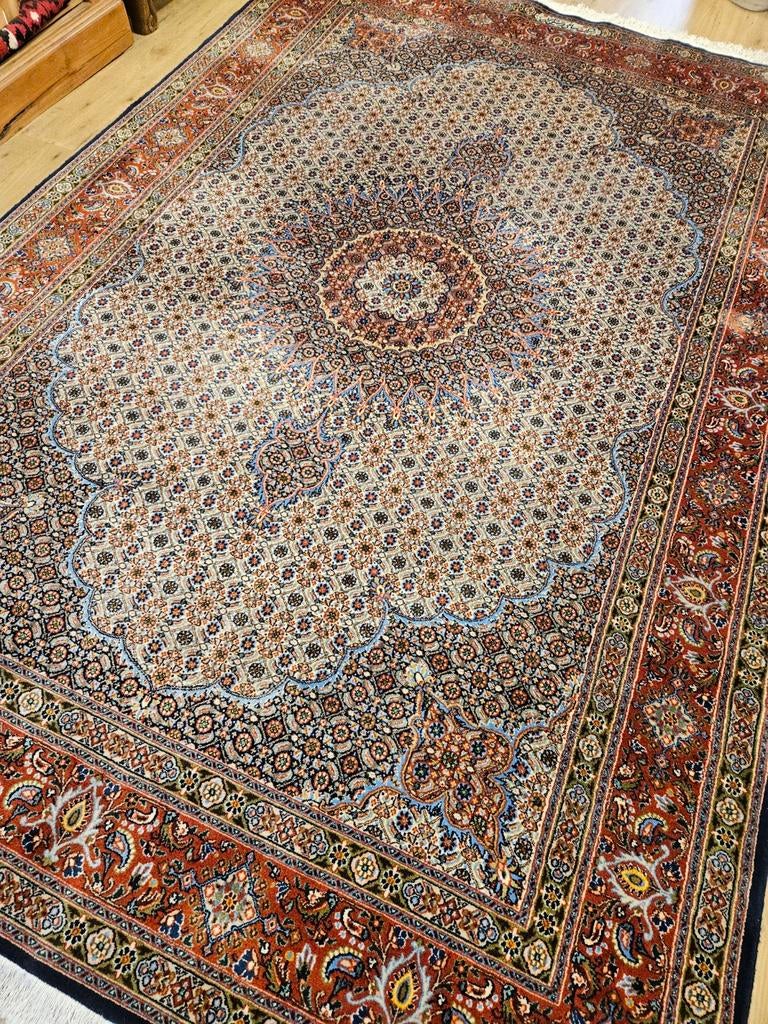 Vintage handgeknoopt perzisch tapijt moud 312x202, Info@SlatsAntiek.nl, Tweedehands, Perzisch, 200 cm of meer