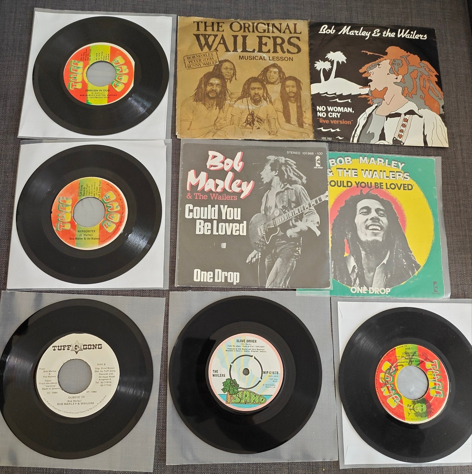 9 Bob Marley singles Tuff gong Bob Marley reggae  Dub, Verzenden, Overige formaten, Single, Pop