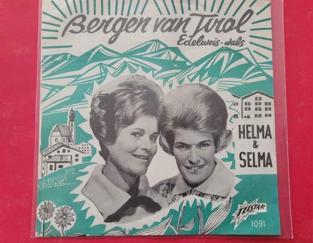 Helma & Selma - Bergen van Tirol - Edelweis wals., Cd's en Dvd's, Vinyl | Nederlandstalig, Ophalen, Zo goed als nieuw, Overige formaten