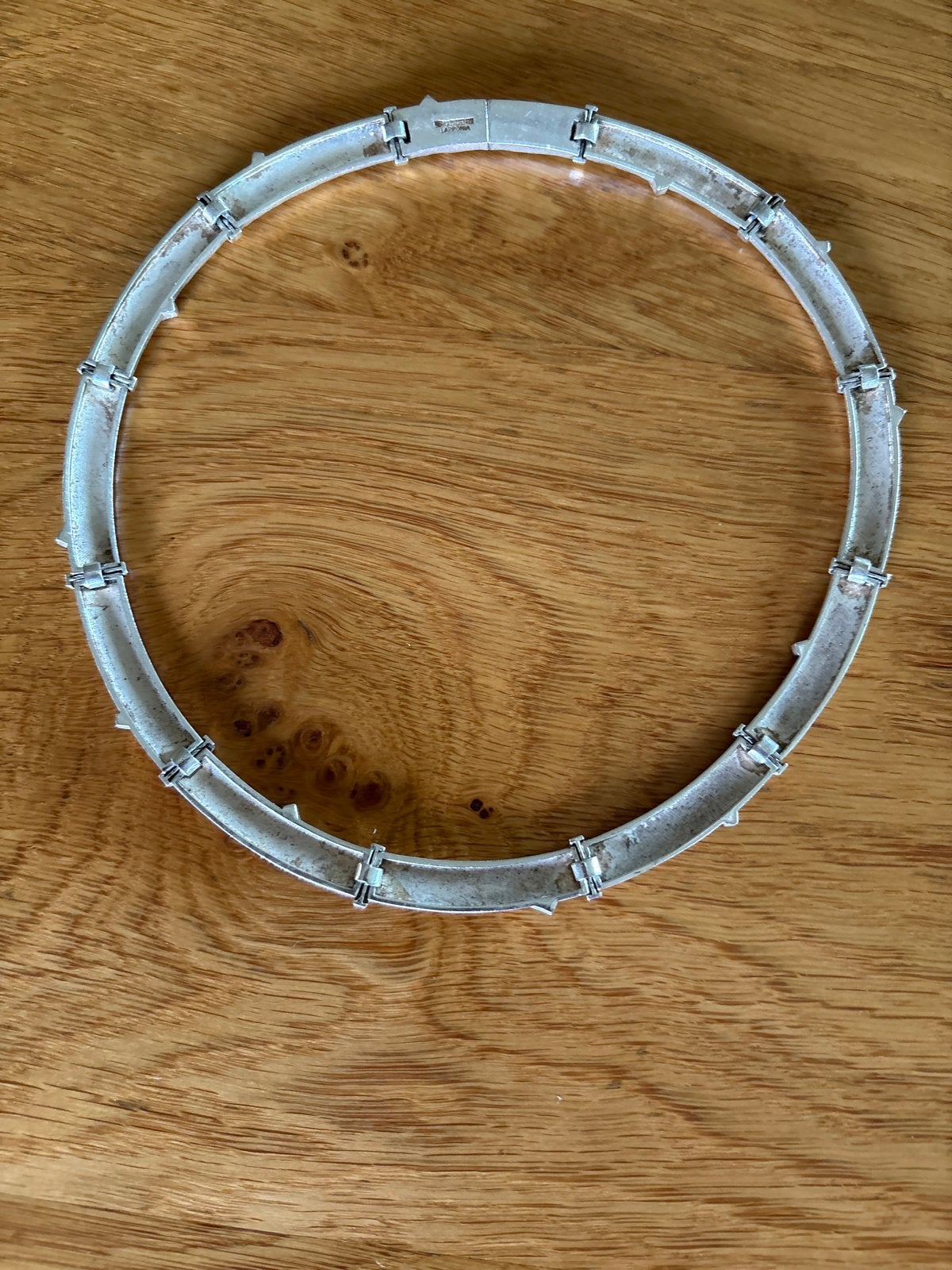 Lapponia zilveren halsband 47 cm, Verzenden, Gebruikt, Zilver
