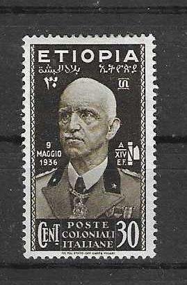 Italiaans-Ethiopië Michel 4 ongebruikt , Ophalen of Verzenden, Overige landen