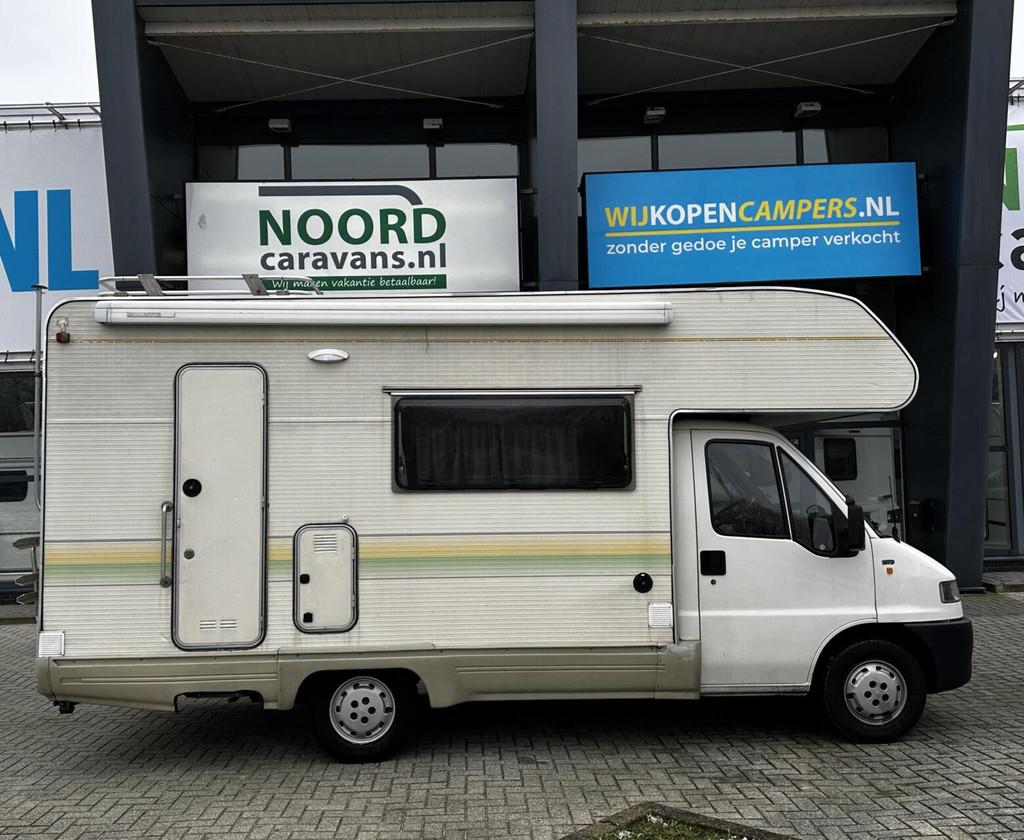 FIAT 1.9 D 82 PK CARIOCA, LUIFEL, 6 ZITPL., APK t/m 10-2025, Alkoof, Bedrijf, 6 tot 7 meter, Fiat