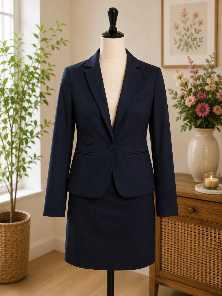 mantelpakje Brook Taverner, Ophalen of Verzenden, Zo goed als nieuw, Maat 36 (S), Blauw