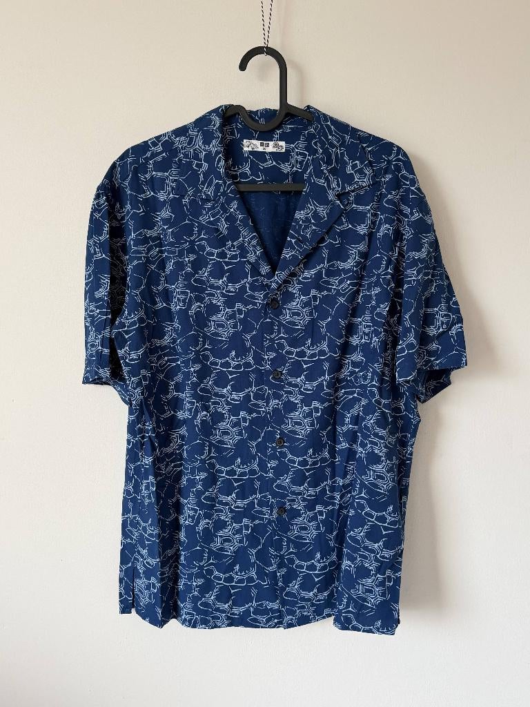 Uniqlo blouse blauw print maat XS, Kleding | Dames, Blouses en Tunieken, Maat 38/40 (M), Nieuw, Uniqlo, Verzenden