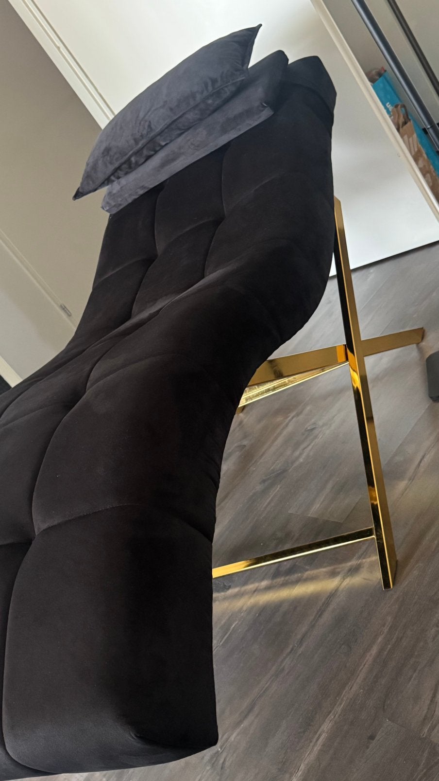 Luxe behandelstoel lashcouch wimperbed beautysalon bed, Ophalen, Nieuw, Zwart, Vijf, Zes of meer stoelen